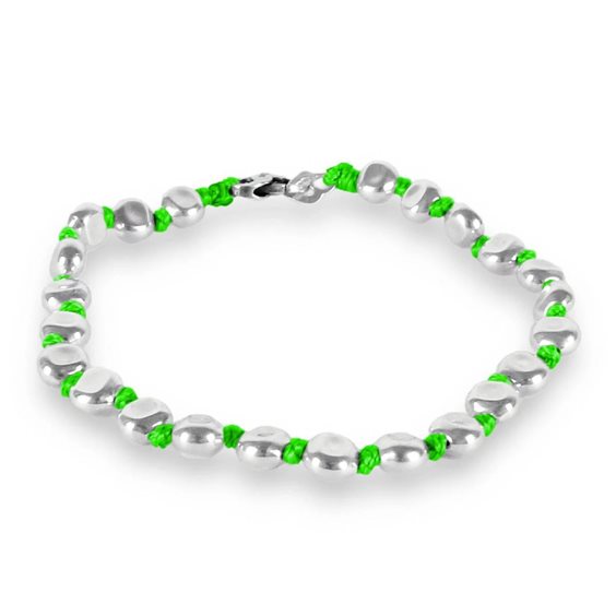 Pulsera Spadarella Spadini in Plata SPBR275-17.5 VERDE FLUO - SPBR275-17.5 VERDE FLUO